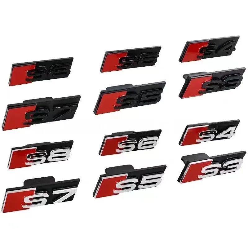 3D ABS Chrome Black Logo S3 S4 S5 S6 S7 S8 Emblem Car Front Grill Badge For Audi S 3 4 5 6 7 8 Auto Styling Accessories
3D ABS Chrome Black Logo S3 S4 S5 S6 S7 S8 Emblem Car Front Grill Badge For Audi S 3 4 5 6 7 8 Auto Styling Accessories