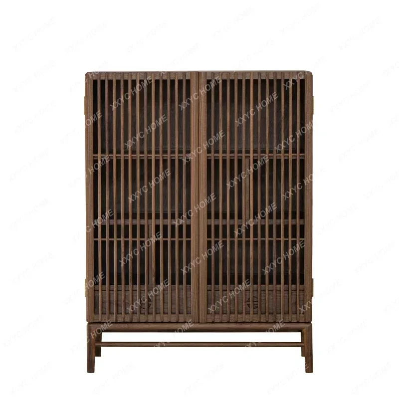 side cabinet, black walnut solid wood storage, living room locker
side cabinet, black walnut solid wood storage, living room locker