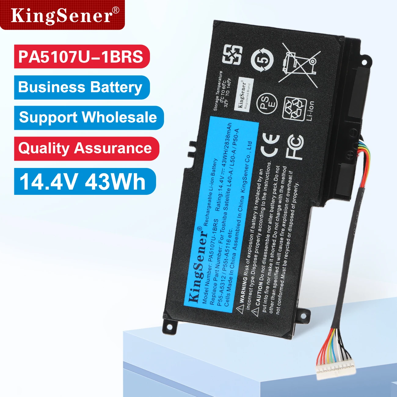 KingSener PA5107U PA5107U-1BRS Аккумулятор для Toshiba Satellite L45 L45D L50 P55 P55-A5312 L55 L55T P50-A P55 S55-A5275 S55-A5294 
KingSener PA5107U PA5107U-1BRS Аккумулятор для Toshiba Satellite L45 L45D L50 P55 P55-A5312 L55 L55T P50-A P55 S55-A5275 S55-A5294