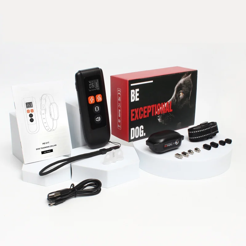 Dog Training Collar - Rechargeable Anti Bark Collar with 3 Safe Modes, IP67 Waterproof & Remote Control for Large Dogs (CE/FCC C
Dog Training Collar - Rechargeable Anti Bark Collar with 3 Safe Modes, IP67 Waterproof & Remote Control for Large Dogs (CE/FCC C