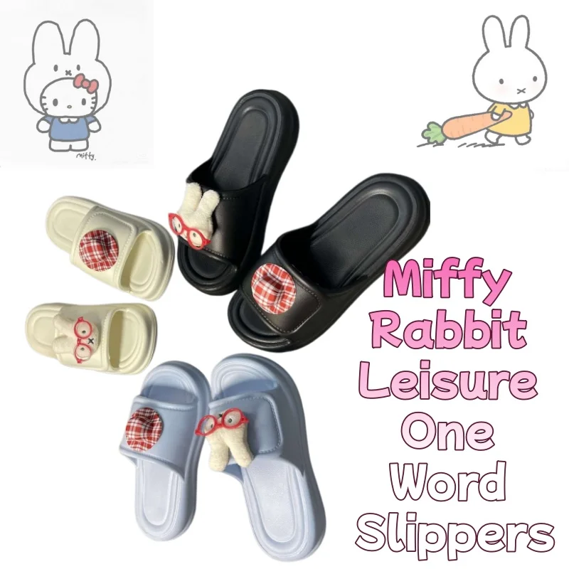 Miffy Rabbit Anime Girlfriend One Word Drag Cute Fashion Cartoon Slippers Thick Bottom Simple Casual Sandals
Miffy Rabbit Anime Girlfriend One Word Drag Cute Fashion Cartoon Slippers Thick Bottom Simple Casual Sandals
