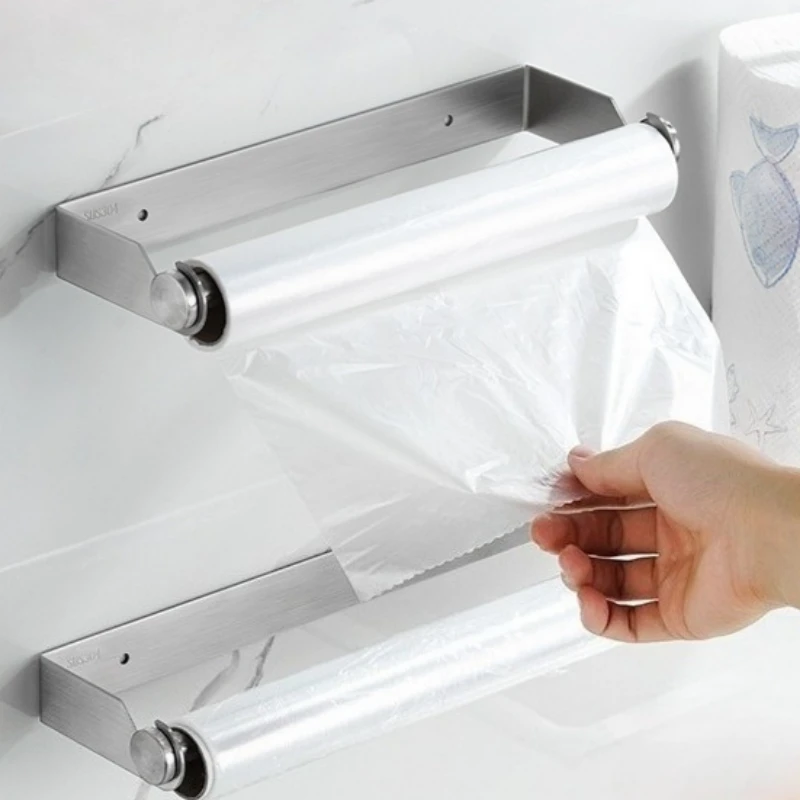 Kitchen Stainless Steel Paper Holder Plastic Wrap Holder Kitchen Accessories Kitchen Paper Dispenser Supplies
Kitchen Stainless Steel Paper Holder Plastic Wrap Holder Kitchen Accessories Kitchen Paper Dispenser Supplies