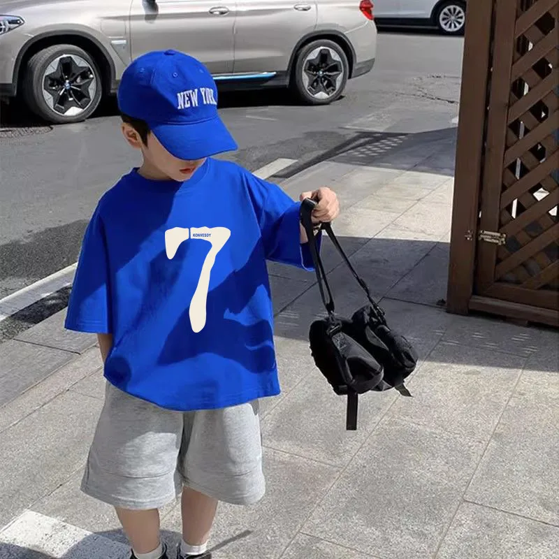 Children's Pure Cotton Short Sleeve T-Shirt Summer Handsome Boys And Girls Base Shirt Top New
Children's Pure Cotton Short Sleeve T-Shirt Summer Handsome Boys And Girls Base Shirt Top New