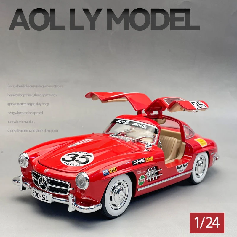 Литой под давлением 1:24 1:24 Mercedes Benz 300SL картина модифицированная версия сплава классическая модель автомобиля орнамент модный сбор подарок для друзей
Литой под давлением 1:24 1:24 Mercedes Benz 300SL картина модифицированная версия сплава классическая модель автомобиля орнамент модный сбор подарок для друзей
