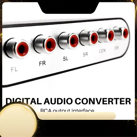 5.1 Channel Dts For DOLBY Ac-3 Audio Decoder Digital Optical/Coaxial To Analog Rca Lotus Head For DOLBY Sound Decoder Converter