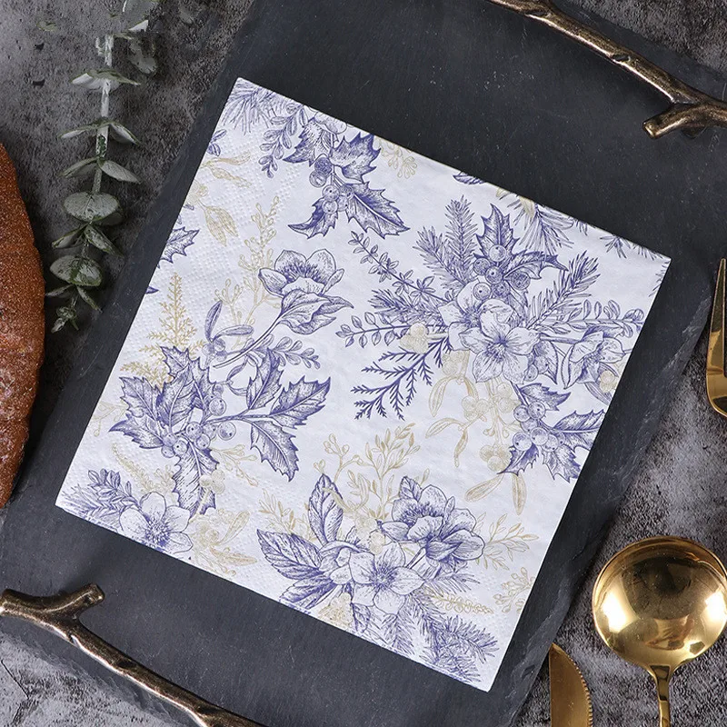 20pcs/pack Vintage Flower Printed Napkins Disposable Paper Nautical Wedding Bridal Party Tableware Decoration
20pcs/pack Vintage Flower Printed Napkins Disposable Paper Nautical Wedding Bridal Party Tableware Decoration