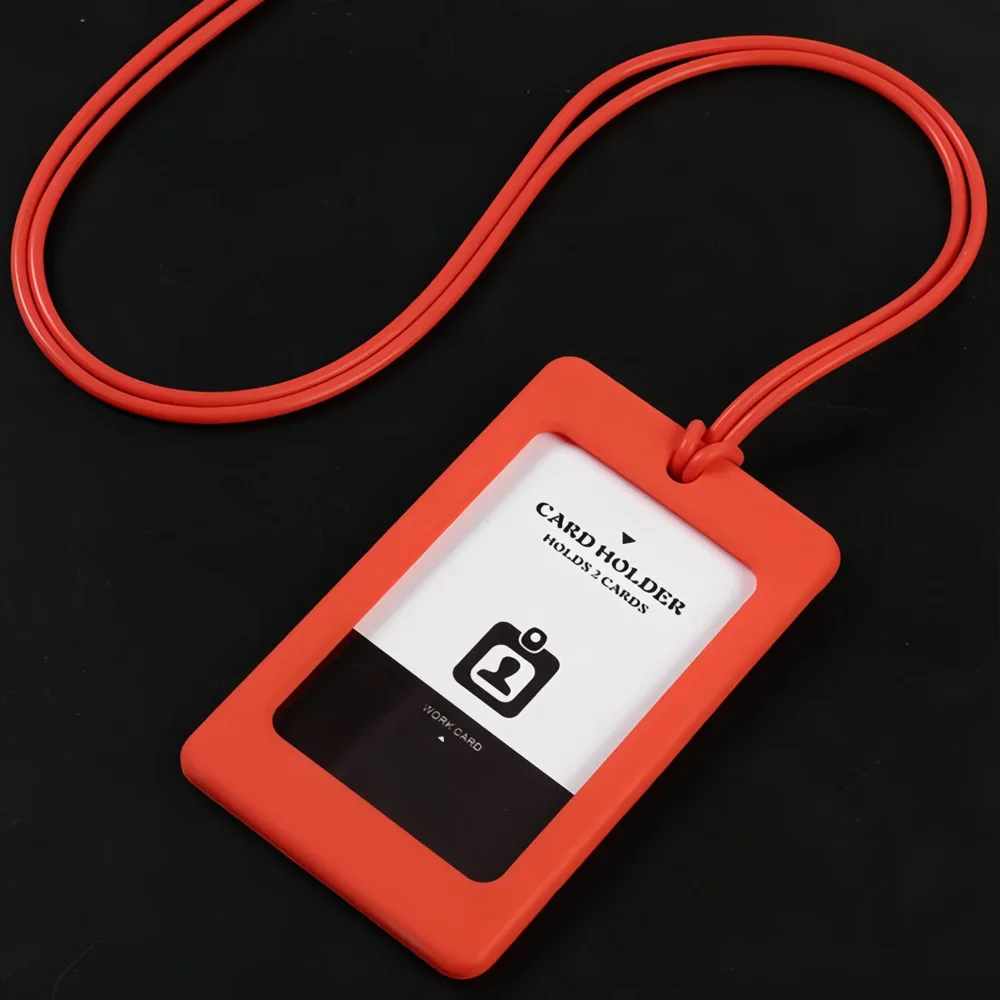 Colorful Silicone Office Work ID Card Holder with Lanyard, for Access Card & Meal Card, Cute Student Style
Colorful Silicone Office Work ID Card Holder with Lanyard, for Access Card & Meal Card, Cute Student Style