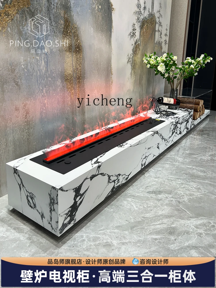 ZK rock slab TV cabinet floor-to-ceiling modern light luxury high-end living room fireplace floor
ZK rock slab TV cabinet floor-to-ceiling modern light luxury high-end living room fireplace floor