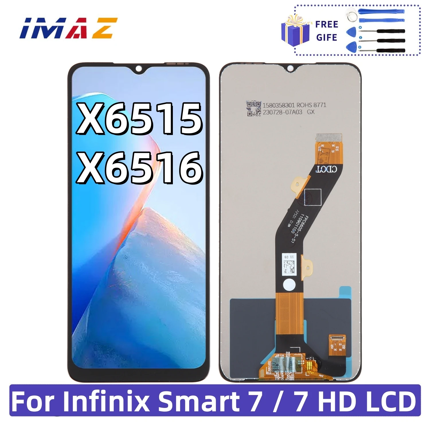 100% протестировано для Infinix Smart 7 X6515 Smart7 HD X6516 ЖК-дисплей, дигитайзер сенсорного экрана в сборе, запасные части с рамкой
100% протестировано для Infinix Smart 7 X6515 Smart7 HD X6516 ЖК-дисплей, дигитайзер сенсорного экрана в сборе, запасные части с рамкой