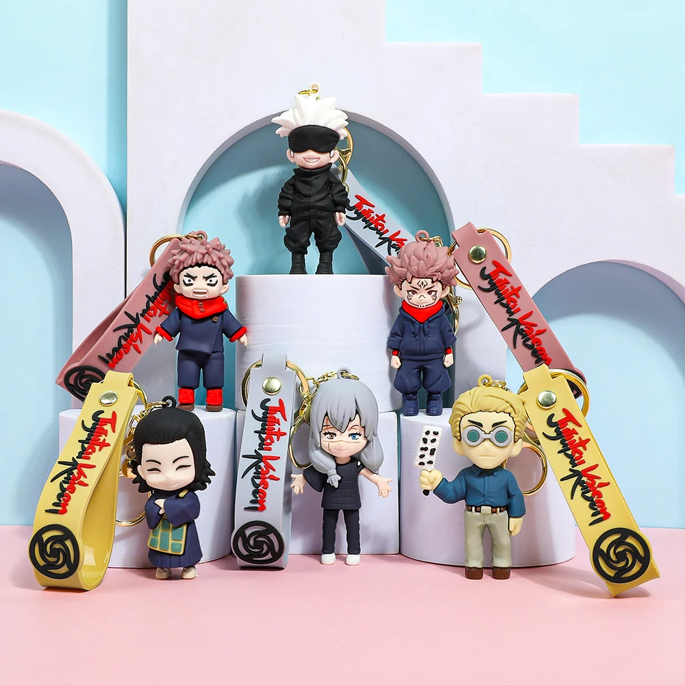 Jujutsu Kaisen 3D Silicone Keychain Set Anime Characters Gojo Yuji Itadori Megumi Fushiguro Keychain Bag Charm Backpack Pendant
Jujutsu Kaisen 3D Silicone Keychain Set Anime Characters Gojo Yuji Itadori Megumi Fushiguro Keychain Bag Charm Backpack Pendant