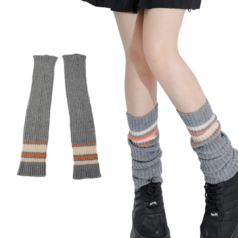 Girls Womens Lolitas Leg Warmers Y2K Striped Knitted Leg Sleeves Goth Punk Cuff Ankle Heap Socks JK Uniform Foot Cover
Girls Womens Lolitas Leg Warmers Y2K Striped Knitted Leg Sleeves Goth Punk Cuff Ankle Heap Socks JK Uniform Foot Cover