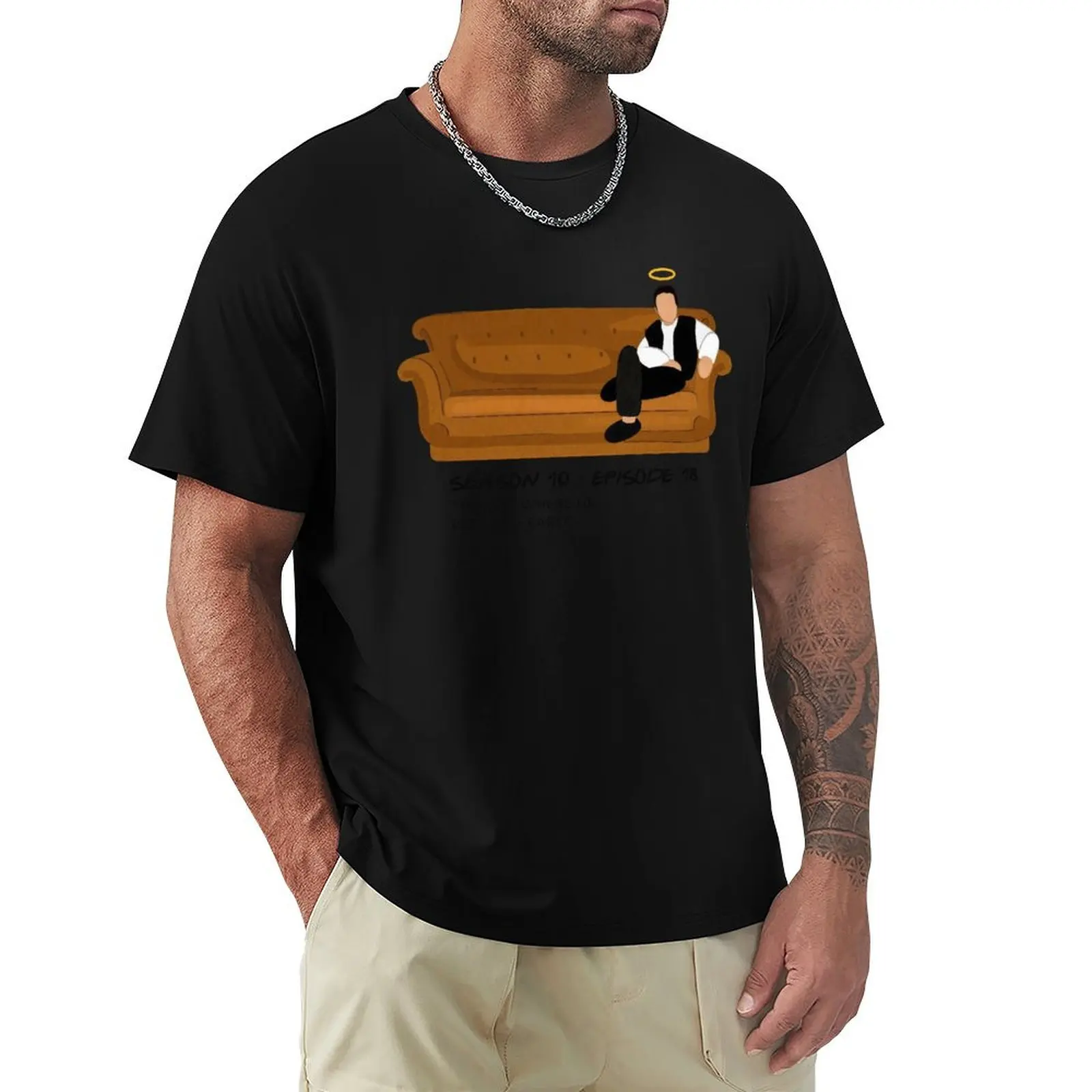 Matthew Perry Chandler Bing Season 10 T-Shirt Functional Casual Short Sleeve Tee
Matthew Perry Chandler Bing Season 10 T-Shirt Functional Casual Short Sleeve Tee