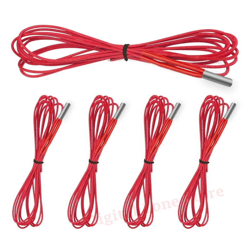 5Pcs 3D Printer Cartridge Heater 24V 40W 1Meter(39.3in) Heating Pipe for Ender 3, Ender 5, Prusa i3, Mega, Anet A8
5Pcs 3D Printer Cartridge Heater 24V 40W 1Meter(39.3in) Heating Pipe for Ender 3, Ender 5, Prusa i3, Mega, Anet A8