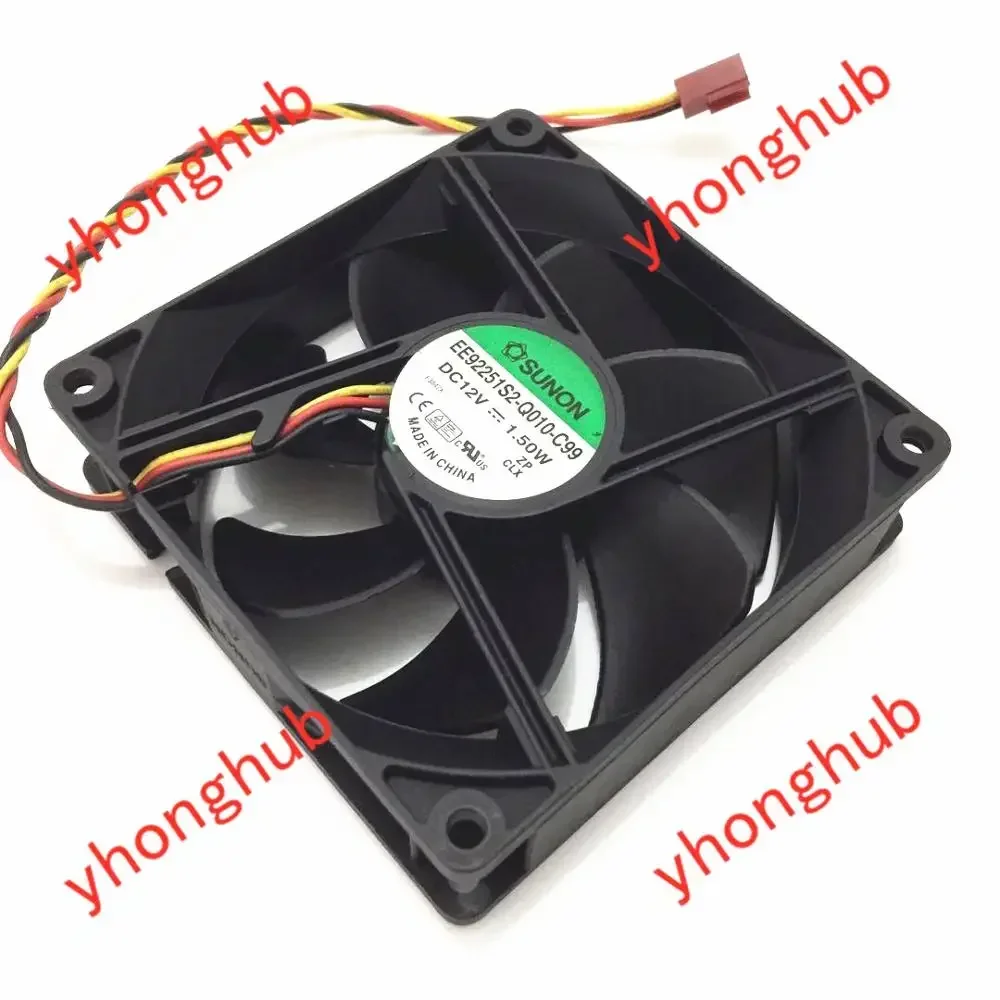 SUNON EE92251S2-Q010-C99 Вентилятор охлаждения сервера постоянного тока 12 В 1,50 Вт 90x90x25 мм 3-проводной
SUNON EE92251S2-Q010-C99 Вентилятор охлаждения сервера постоянного тока 12 В 1,50 Вт 90x90x25 мм 3-проводной