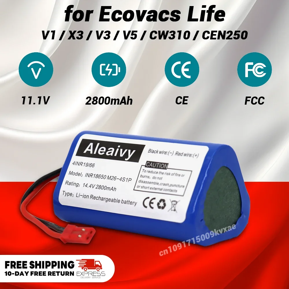 11.1 V 6800mAh Li-Ion Battery 12 V for Chuwi Ilife V1 V3 X3 V3 V5 X5 V5S CW310 Ecovacs CEN250 Panda BTG90 High batteries life
11.1 V 6800mAh Li-Ion Battery 12 V for Chuwi Ilife V1 V3 X3 V3 V5 X5 V5S CW310 Ecovacs CEN250 Panda BTG90 High batteries life