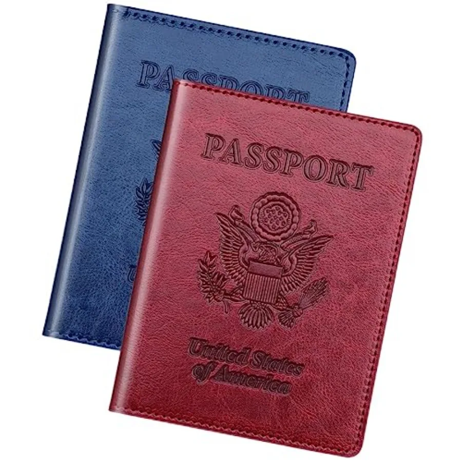 Passport Holder 2Pcs, Passport Cover Wallet Case for Women Men Family, Passports Book Holders Travel Must Haves Cruise Ship Ess
Passport Holder 2Pcs, Passport Cover Wallet Case for Women Men Family, Passports Book Holders Travel Must Haves Cruise Ship Ess