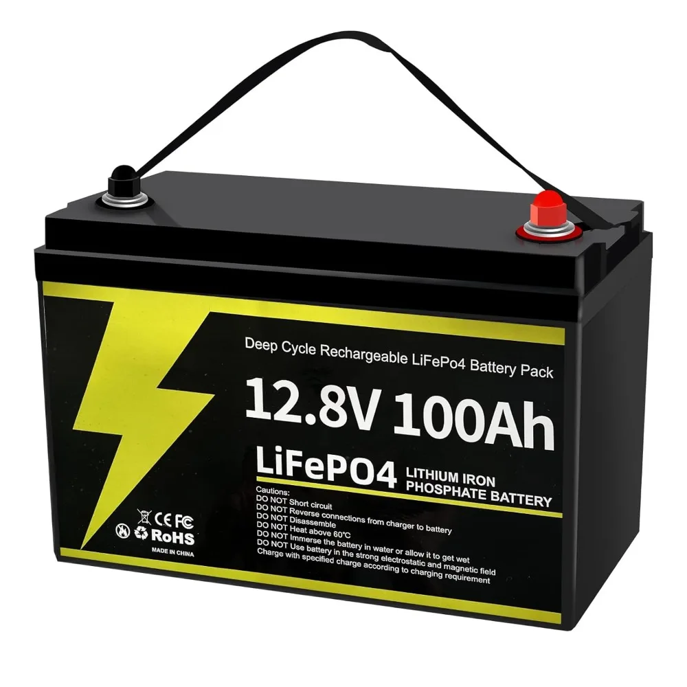 12V 100Ah LiFePO4 Lithium Battery, Group 31 Deep Cycle with Smart 100A BMS Low Temp Cut-Off, 15000+ Cycles 10-Year, Customized
12V 100Ah LiFePO4 Lithium Battery, Group 31 Deep Cycle with Smart 100A BMS Low Temp Cut-Off, 15000+ Cycles 10-Year, Customized