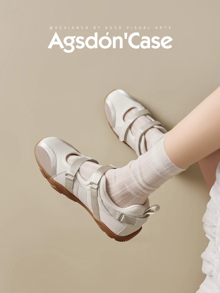Agsdon Ballet Sporty Mary Janes Women's Sandals Magic Tape Casual Style Cross Buckle Color Block Rubber Sole round Toe Shoes
Agsdon Ballet Sporty Mary Janes Women's Sandals Magic Tape Casual Style Cross Buckle Color Block Rubber Sole round Toe Shoes