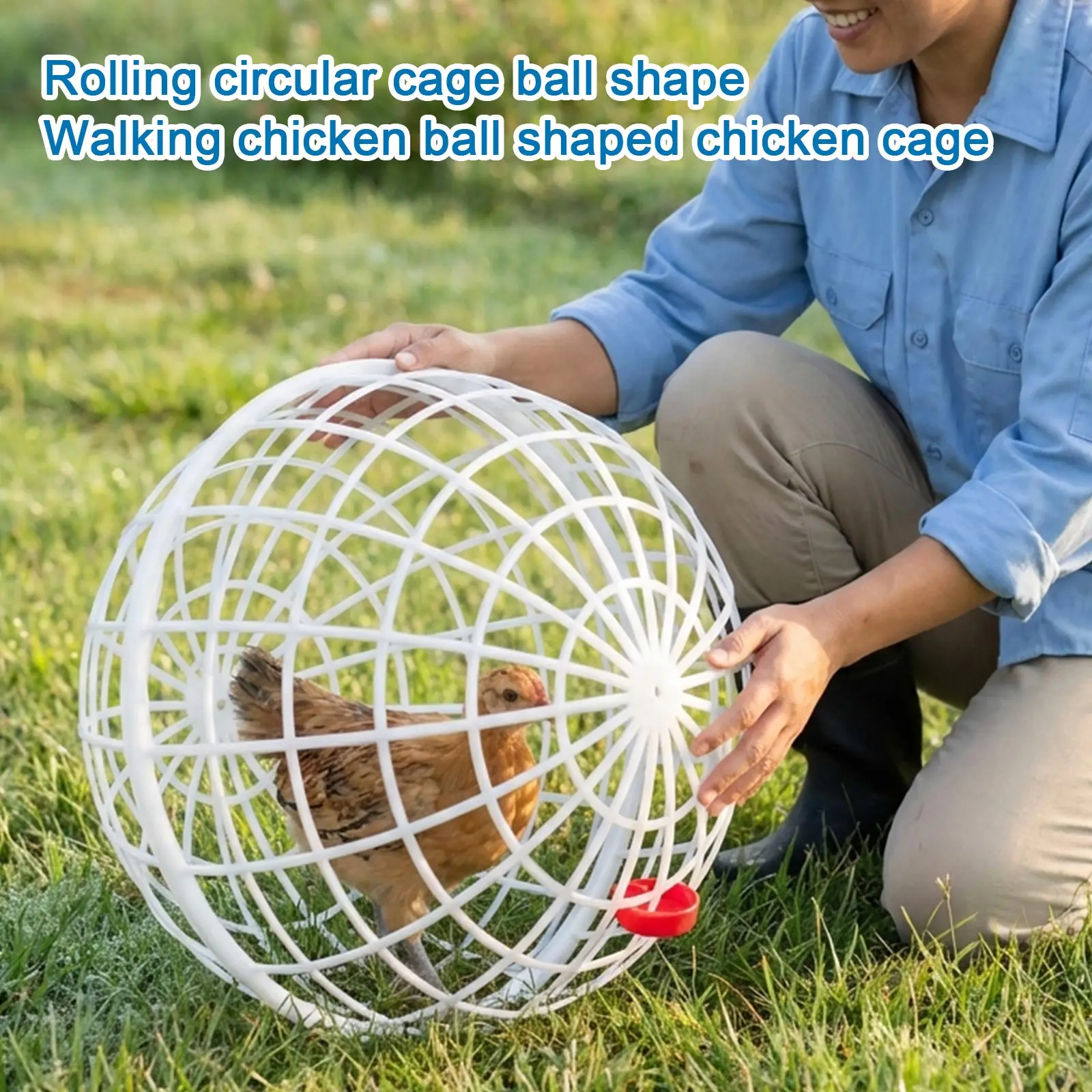 Rollable Round Cage Chicken Ball Type Free-range Cage Circular Chicken Cage Spherical Chicken Coop Pet Supplies
Rollable Round Cage Chicken Ball Type Free-range Cage Circular Chicken Cage Spherical Chicken Coop Pet Supplies