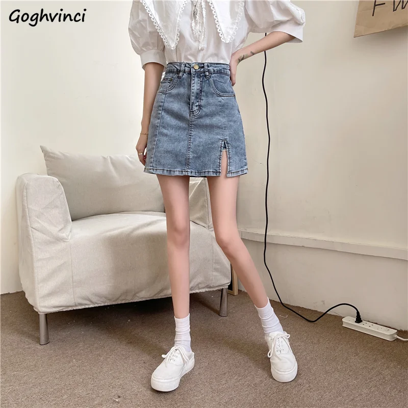 Skirts Women Mini Denim Spring New Slit Fashion High Waisted Sexy Ins Vintage Loose Blue Faldas Mujer Moda Streetwear All Match
Skirts Women Mini Denim Spring New Slit Fashion High Waisted Sexy Ins Vintage Loose Blue Faldas Mujer Moda Streetwear All Match