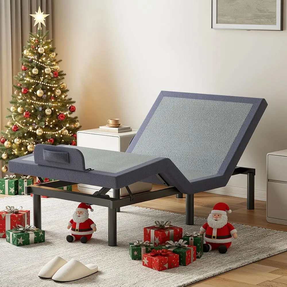 Wireless Remote Adjustable Electric Bed with 3 Massage Functions, Zero Gravity, Foot Incline, 3-Minute Setup, 2 USB Ports, Memor
Wireless Remote Adjustable Electric Bed with 3 Massage Functions, Zero Gravity, Foot Incline, 3-Minute Setup, 2 USB Ports, Memor