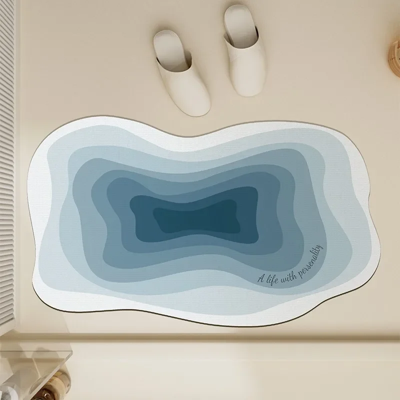 Bathroom Carpet Absorbent Anti-slip Floor Mat Diatom Mud Rug Shower Area Foot Mats Blue Gradient Carpets Home Decoration Rugs
Bathroom Carpet Absorbent Anti-slip Floor Mat Diatom Mud Rug Shower Area Foot Mats Blue Gradient Carpets Home Decoration Rugs