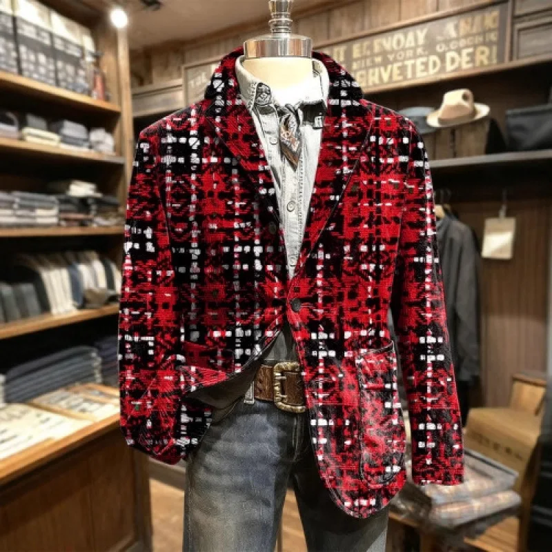 2026 New Men Corduroy Blazer Notched Lapel Slim Fit Printed Casual Business Fashion Suit Jacket Male Outerwear
2026 New Men Corduroy Blazer Notched Lapel Slim Fit Printed Casual Business Fashion Suit Jacket Male Outerwear