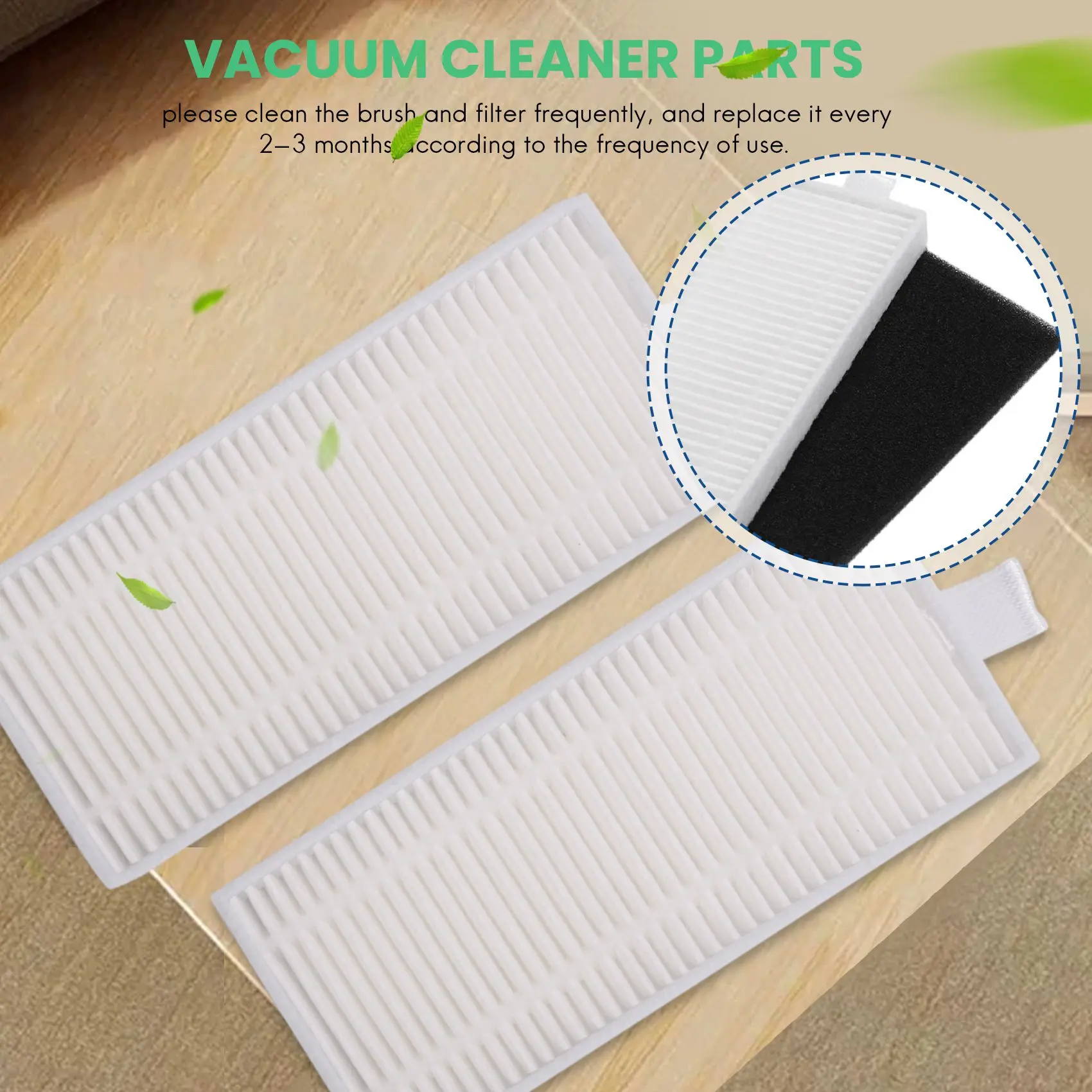 AT14A For Lefant M520/M501 Replacement Parts,Washable 4 HEPA Filters+4 Side Brushes Accessories Kit for Robot Vacuum Cleaners
AT14A For Lefant M520/M501 Replacement Parts,Washable 4 HEPA Filters+4 Side Brushes Accessories Kit for Robot Vacuum Cleaners