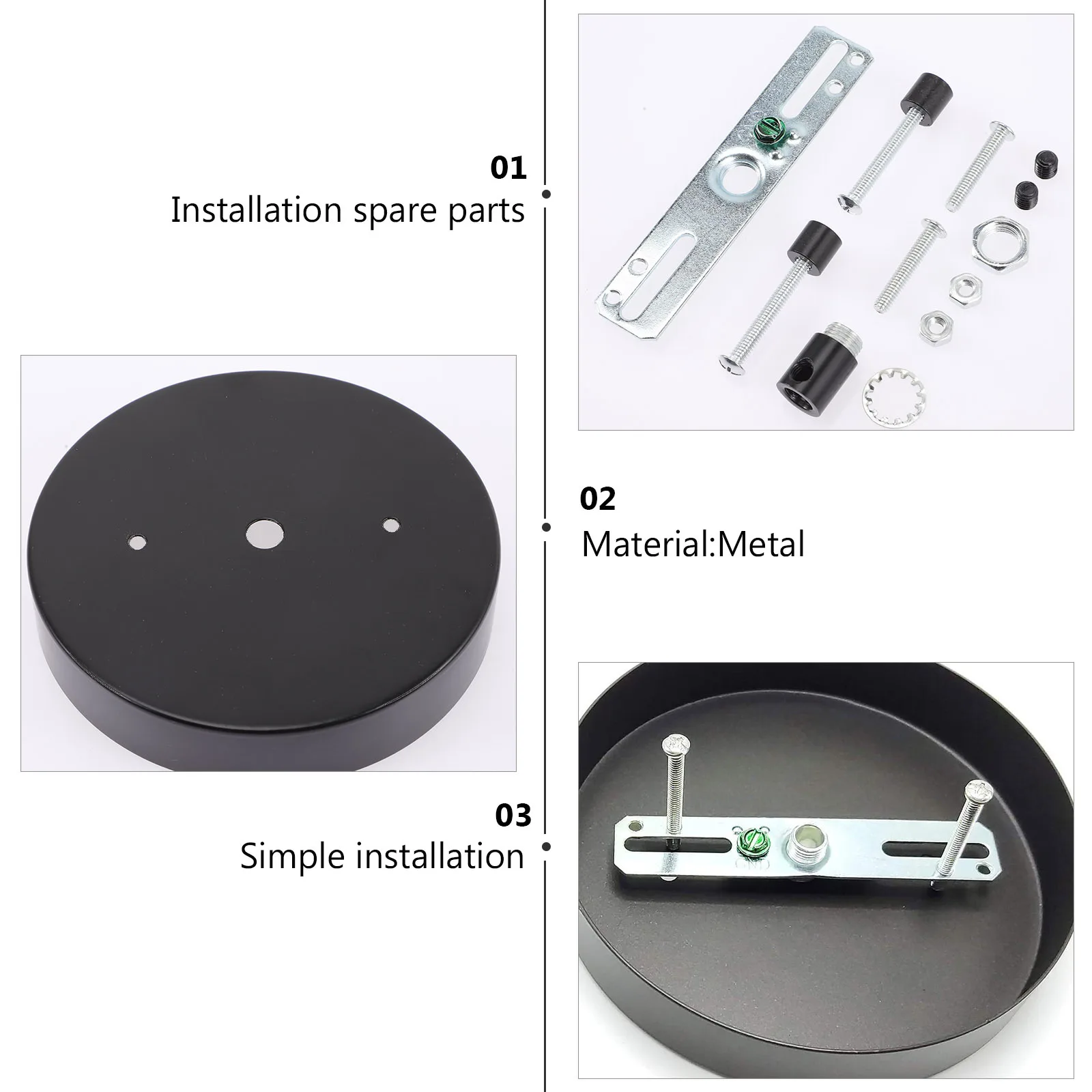 1Set Ceiling Cover Plate Metal Durable Canopy Light Fixture Cover Sturdy Chandelier Mount Plate for Home Restaurant Cafe Bar Use
1Set Ceiling Cover Plate Metal Durable Canopy Light Fixture Cover Sturdy Chandelier Mount Plate for Home Restaurant Cafe Bar Use