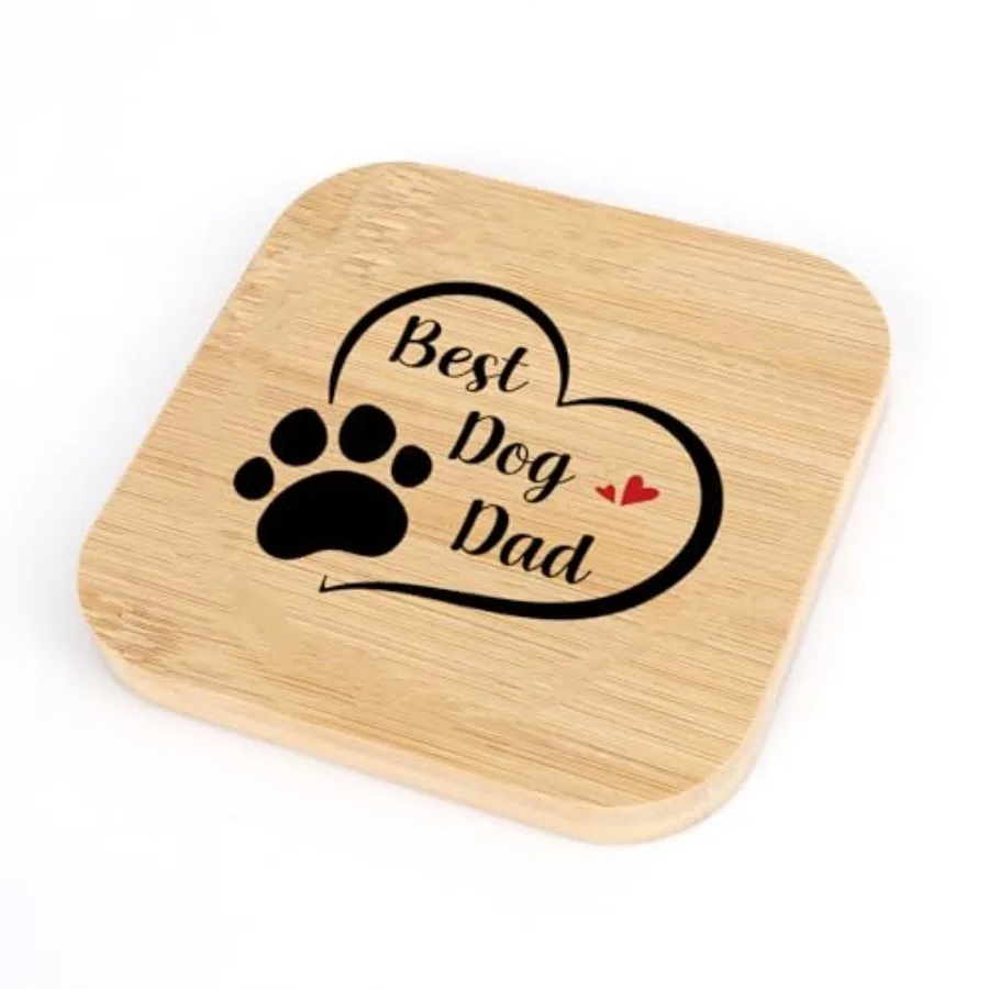 Dog Dad for Men Dogs Lovers Wood Drink Coaster Desk Square Cup Holder Home Office Desk Accessories Best Christmas Birthday Gift
Dog Dad for Men Dogs Lovers Wood Drink Coaster Desk Square Cup Holder Home Office Desk Accessories Best Christmas Birthday Gift