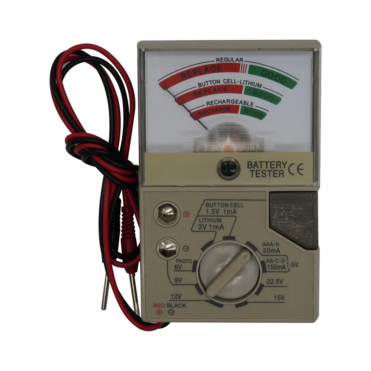 A22I Battery Tester with Meter Electric Voltage Tester for AA AAA C D N Button Cell Batteries Battery Tester Checker
A22I Battery Tester with Meter Electric Voltage Tester for AA AAA C D N Button Cell Batteries Battery Tester Checker