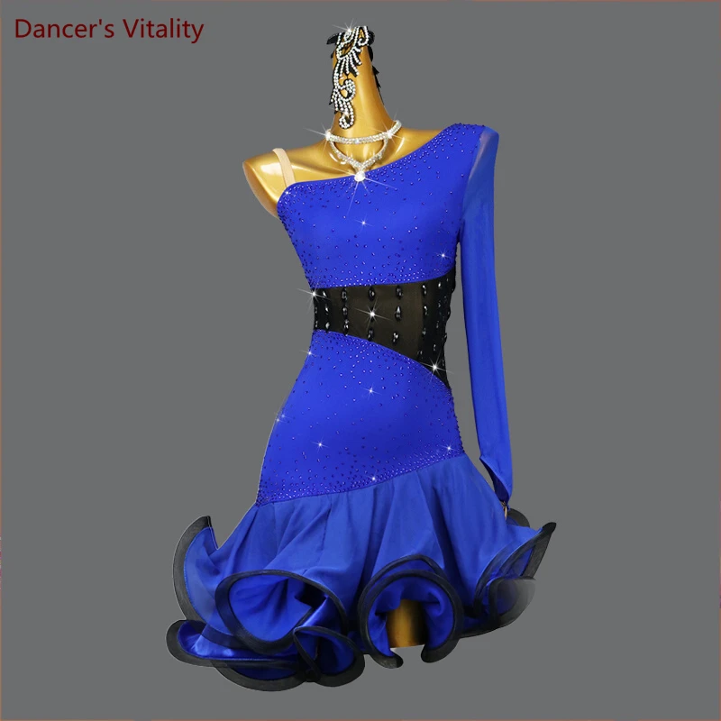 Latin Dance Dress Cusomzied Adult Children Latin Dancing Professional Performance Dresses Chacha Rumba Costumes Female Skirt
Latin Dance Dress Cusomzied Adult Children Latin Dancing Professional Performance Dresses Chacha Rumba Costumes Female Skirt
