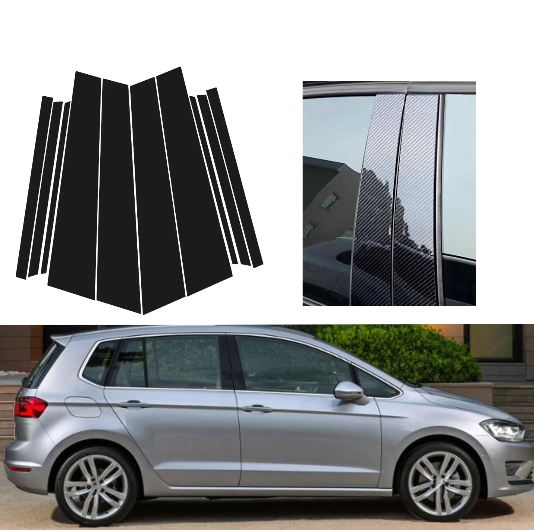 Glossy Black Pillar Post Carbon Fiber Fit For VW Golf Sportsvan 2016-2021 2017 2018 2019 Window Door Deal B CCover Sticker
Glossy Black Pillar Post Carbon Fiber Fit For VW Golf Sportsvan 2016-2021 2017 2018 2019 Window Door Deal B CCover Sticker