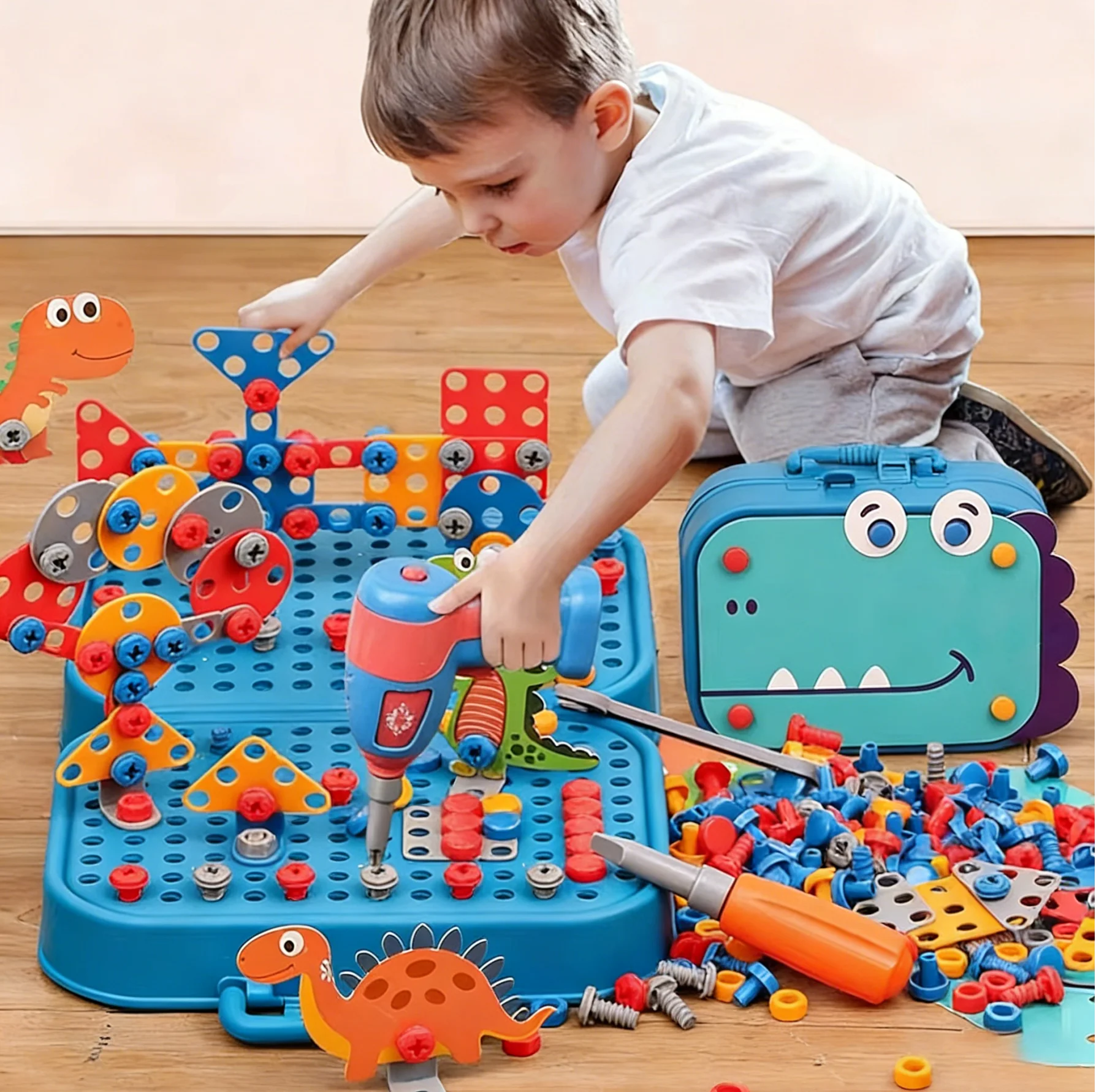 Набор инструментов для ремонта, имитация электрической отвертки, дрель, инженерная ролевая игра в сборе, развивающая игрушка, подарки на день рождения для детей
Набор инструментов для ремонта, имитация электрической отвертки, дрель, инженерная ролевая игра в сборе, развивающая игрушка, подарки на день рождения для детей