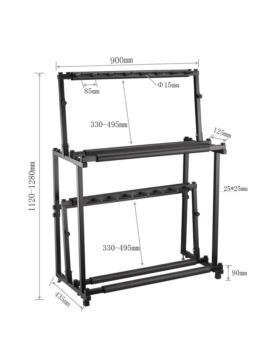 Adjustable height double-layer ukulele stand can hold 14 ukulele stands, exhibition hall outdoor stands
Adjustable height double-layer ukulele stand can hold 14 ukulele stands, exhibition hall outdoor stands