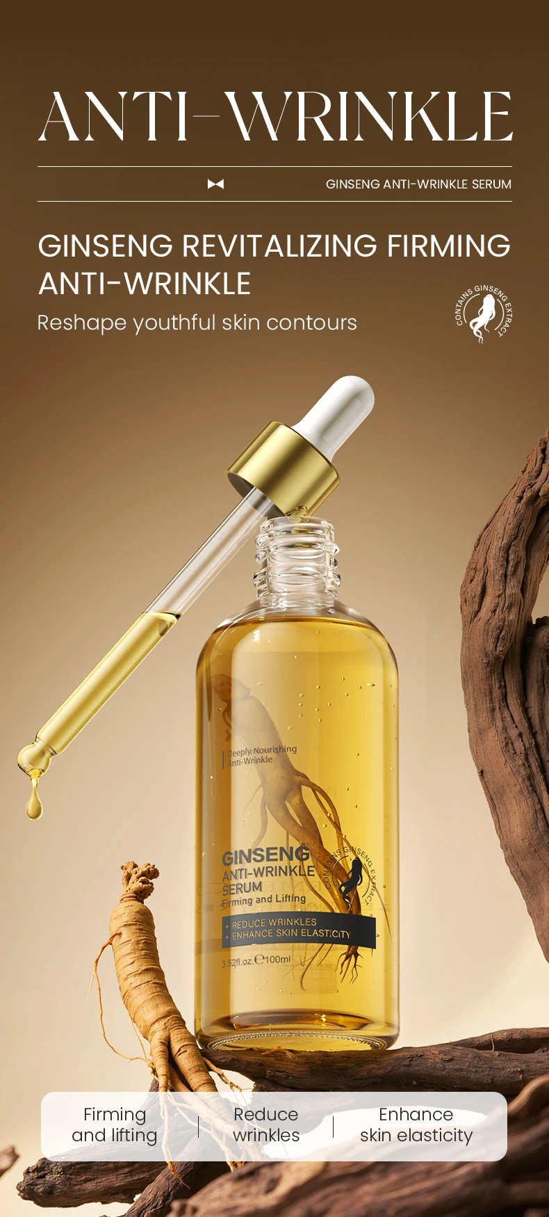 Ginseng Anti-Wrinkle Serum
Ginseng Anti-Wrinkle Serum