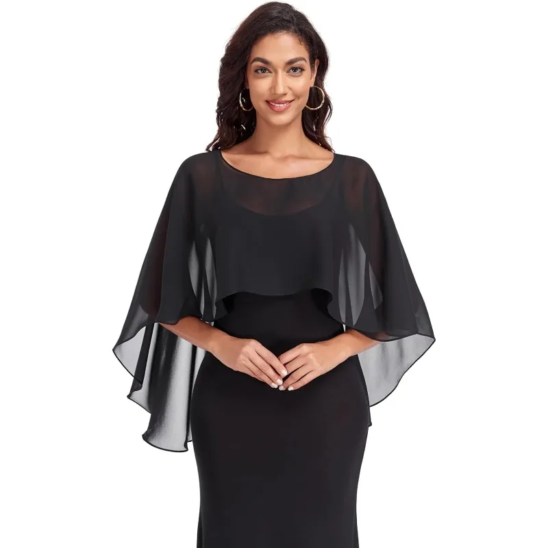 Прозрачные шали и накидки для вечерних платьев Шифоновые накидки для женщин Мягкая свадебная накидка
Прозрачные шали и накидки для вечерних платьев Шифоновые накидки для женщин Мягкая свадебная накидка