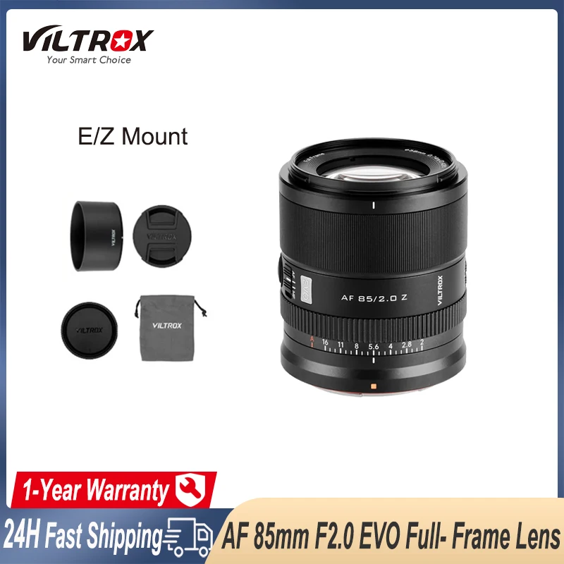 VILTROX 85mm F2.0 EVO Auto Focus Full-Frame Portrait Camera Lens For Sony FE E Nikon Z Mounts Wide Angle Large Aperture Cameras
VILTROX 85mm F2.0 EVO Auto Focus Full-Frame Portrait Camera Lens For Sony FE E Nikon Z Mounts Wide Angle Large Aperture Cameras
