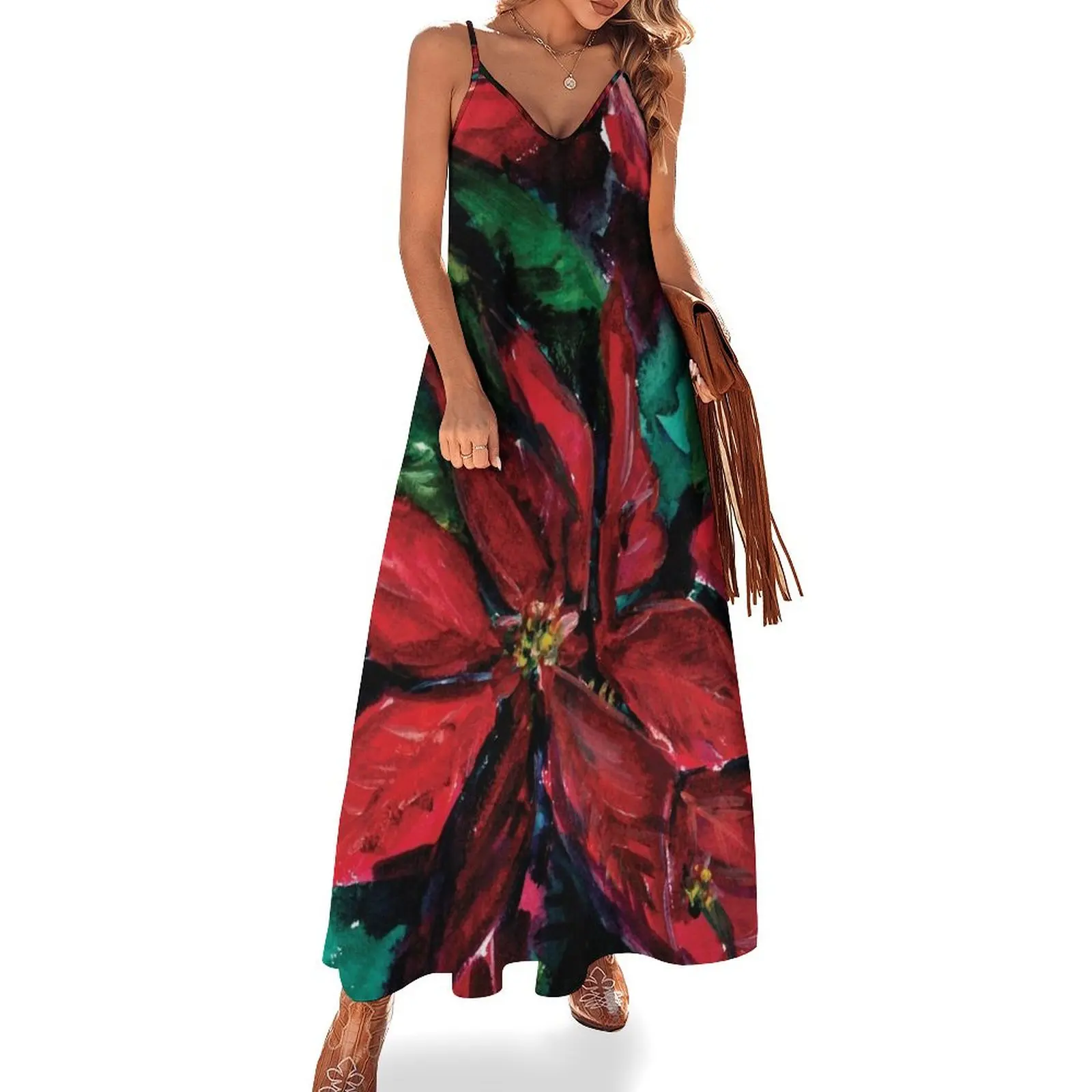 Christmas Flower Sleeveless Dress wedding guest dress 2024 elegant and pretty women's dresses Long dress woman
Christmas Flower Sleeveless Dress wedding guest dress 2024 elegant and pretty women's dresses Long dress woman