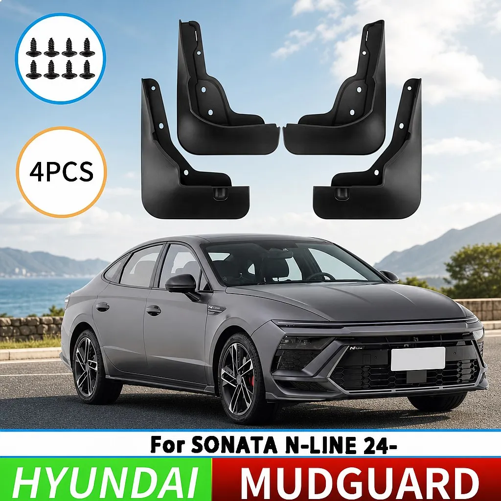 Mud Flaps Splash Guards Front Rear for Hyundai Sonata N-Line 2024 2025 Mudguard
Mud Flaps Splash Guards Front Rear for Hyundai Sonata N-Line 2024 2025 Mudguard