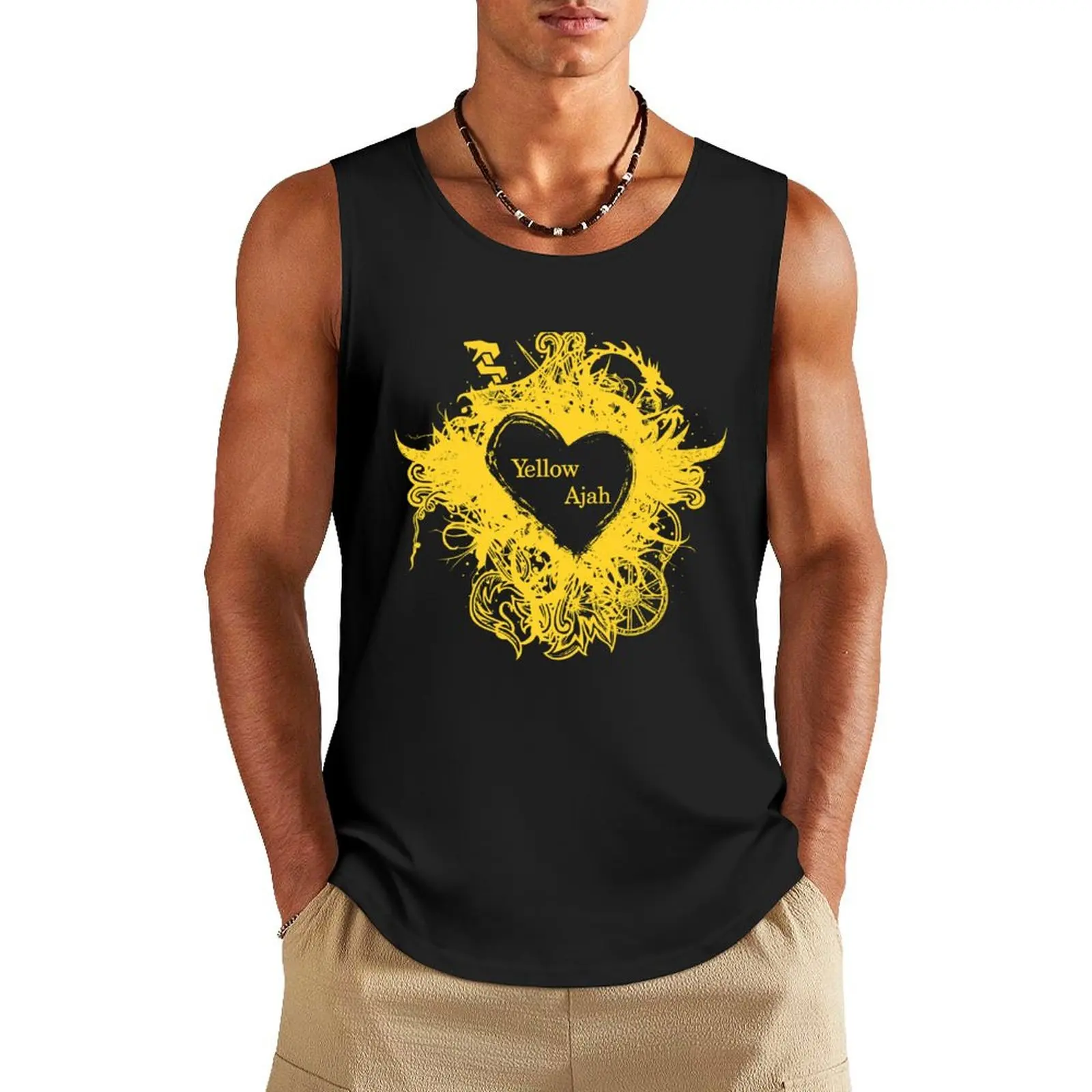 Yellow Ajah (Heart Format) Tank Top Men's summer t-shirt gym shirt man
Yellow Ajah (Heart Format) Tank Top Men's summer t-shirt gym shirt man