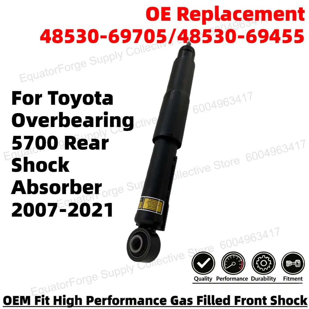 Direct Fit High Stability Premium Durable Rear Shock Absorber for Toyota Overbearing 5700 OE Number 48530-69705/48530-69455
Direct Fit High Stability Premium Durable Rear Shock Absorber for Toyota Overbearing 5700 OE Number 48530-69705/48530-69455