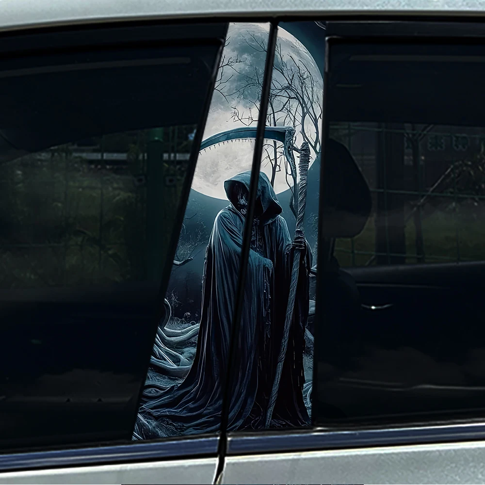 2PCS Grim Reaper Moon Night Car B-Pillar Sticker Waterproof Anti-Scratch Gothic Window Middle Column Decal Auto Styling
2PCS Grim Reaper Moon Night Car B-Pillar Sticker Waterproof Anti-Scratch Gothic Window Middle Column Decal Auto Styling