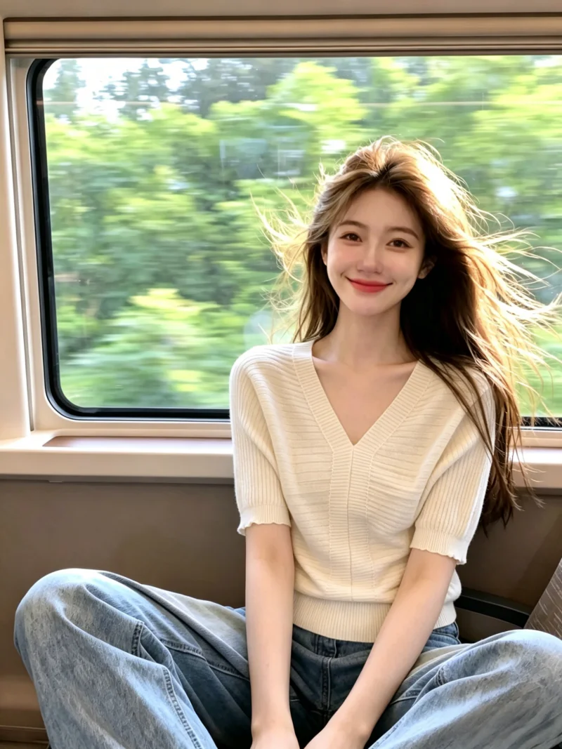 Stylish V-Neck Short Sleeve Knitwear Women's Summer New Fashion Slimming Versatile Top Korean Style Straight Cut Silk Blend
Stylish V-Neck Short Sleeve Knitwear Women's Summer New Fashion Slimming Versatile Top Korean Style Straight Cut Silk Blend
