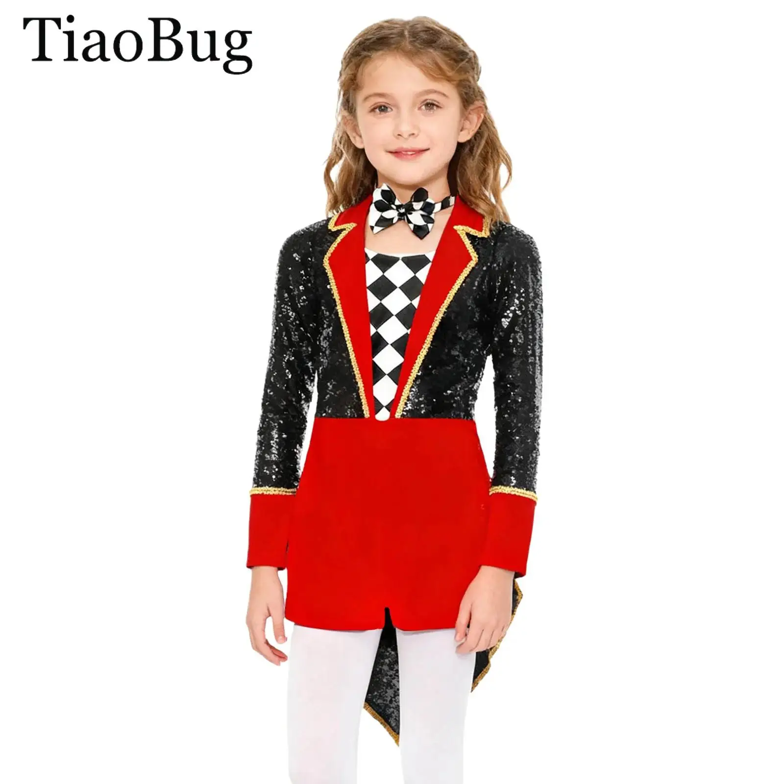Boys Girls Halloween Magician Cosplay Costume Set Circus Ringmaster Sequin Tailcoat Jackets Tuxedo Showman Lion Tamer Dress Up
Boys Girls Halloween Magician Cosplay Costume Set Circus Ringmaster Sequin Tailcoat Jackets Tuxedo Showman Lion Tamer Dress Up