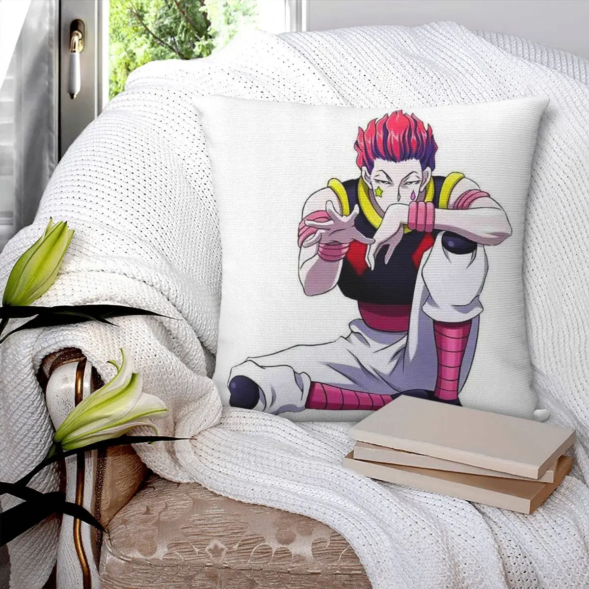 Hisoka Anime Hunter X Hunter Square Pillowcase Cushion Cover Pillow Case Throw Pillow Cover for Home Sofa Living Room
Hisoka Anime Hunter X Hunter Square Pillowcase Cushion Cover Pillow Case Throw Pillow Cover for Home Sofa Living Room