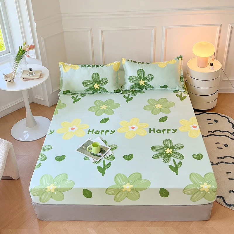 Kawaii Floral Fitted Sheet with Elastic Band Flower Sheets Set Bed Cover for Girls Women Comfortable Breathable Mattress Covers
Kawaii Floral Fitted Sheet with Elastic Band Flower Sheets Set Bed Cover for Girls Women Comfortable Breathable Mattress Covers