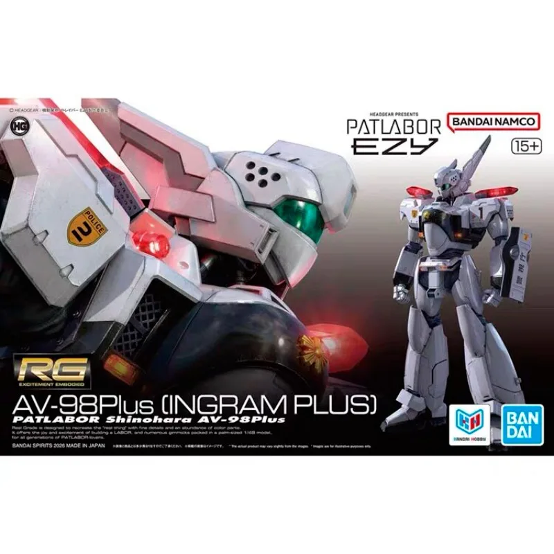 Original Bandai RG 1/48 AV-98Plus Ingram Plus Patlabor Assembly Model Kit Mobile Police Mecha Figure Collection Toy
Original Bandai RG 1/48 AV-98Plus Ingram Plus Patlabor Assembly Model Kit Mobile Police Mecha Figure Collection Toy
