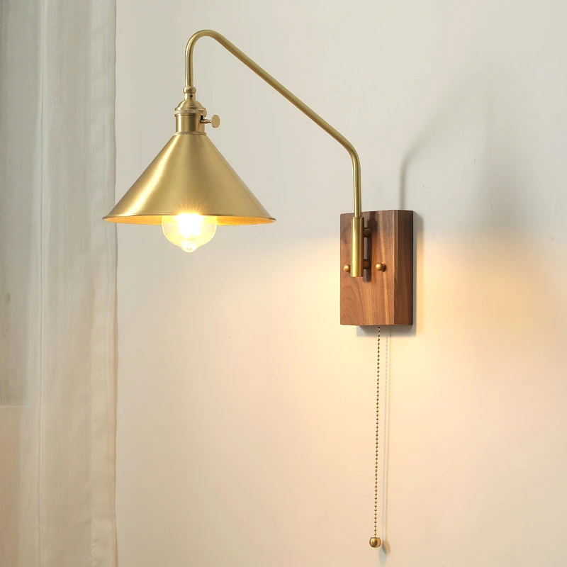 Japanese retro wall lamp brass study living room bedroom bedside bathroom dining hall hallway wall lamp
Japanese retro wall lamp brass study living room bedroom bedside bathroom dining hall hallway wall lamp