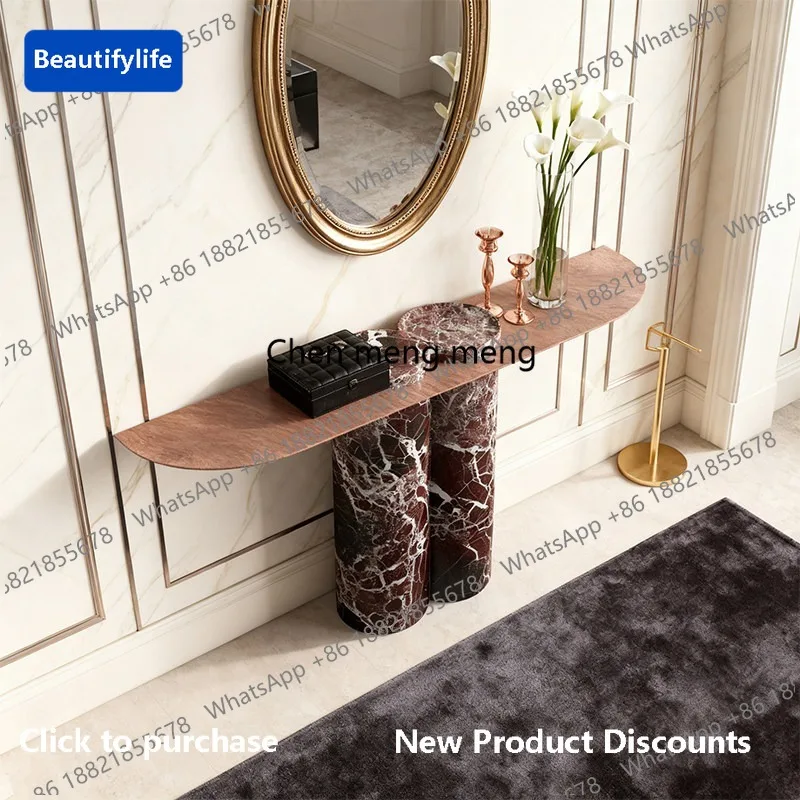 Y183 Italian minimalist designer narrow and long entrance table light luxury marble entrance table
Y183 Italian minimalist designer narrow and long entrance table light luxury marble entrance table